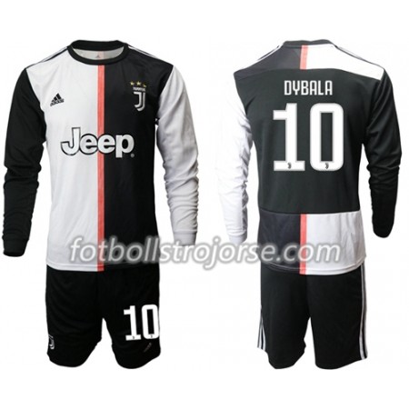 Juventus Matchtröjor Dybala 10 Barn Hemma Fotbollströja 2019-2020 Långärmad Juventus Matchtröjor Dybala 10 Barn Hemma Fotbollströja 2019-2020 Långärmad